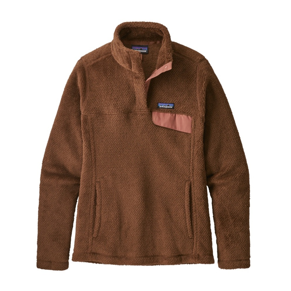 Patagonia Women’s Re-Tool Snap-T Pullover in Brown Size Small Polartec Thermal